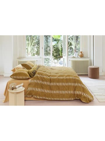 Beddinghouse Beddengoedset "Ikat" mosterdgeel