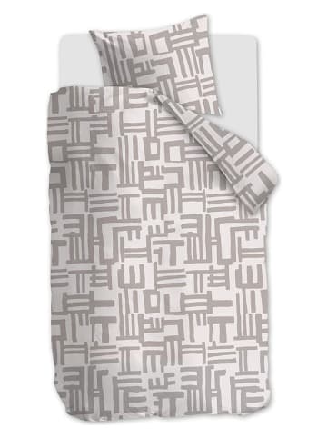 Beddinghouse Flanell-Bettwäsche-Set ''Mixed Stripes'' in Beige/ Creme