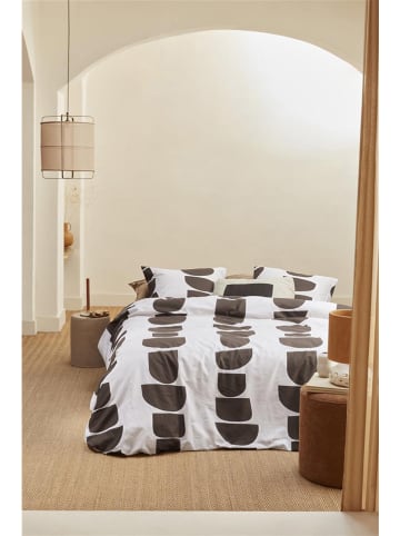 Beddinghouse Beddengoedset "Moons" wit/bruin