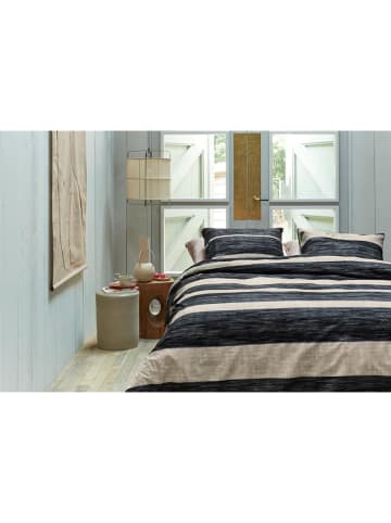 Beddinghouse Bettwäsche-Set "Painted Stripe" in Beige/ Schwarz