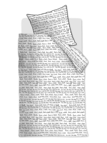 Beddinghouse Beddengoedset "Rock&Roll" wit/zwart