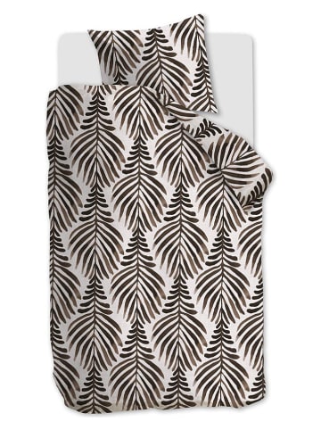 Beddinghouse Komplet pościeli "Bold Feathers" w kolorze kremowo-brązowym