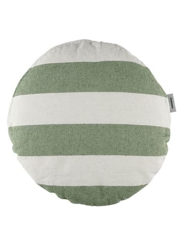 Beddinghouse Kussen ''Bold'' groen/crème - Ø 40 cm
