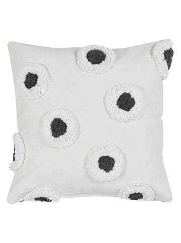 Beddinghouse Kussen ''Stripe & Eye'' wit/zwart - (L)50 x (B)50 cm