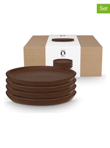 New Edition 4-delige set: broodborden bruin - Ø 17 cm