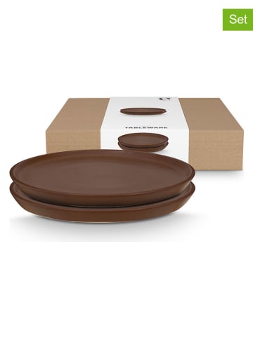 New Edition Talerze śniadaniowe (2 szt.) w kolorze brązowym - Ø 23 cm