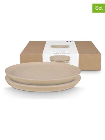 New Edition Talerze śniadaniowe (2 szt.) "Flax" w kolorze beżowym - Ø 23 cm