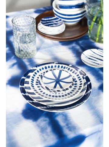 New Edition broodborden blauw/wit - Ø 12 cm