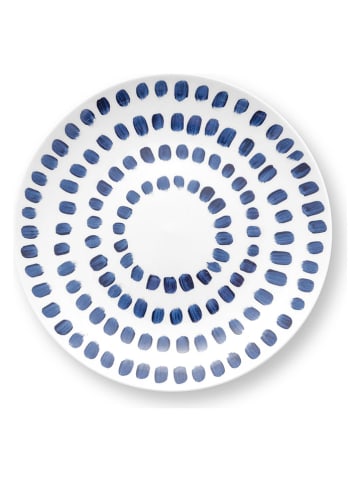 New Edition Ontbijtbord ''Tie-Dye'' blauw/wit - Ø 23 cm