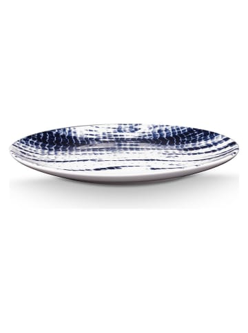 New Edition Dinerbord ''Tie-Dye'' blauw/wit - Ø 25,5 cm