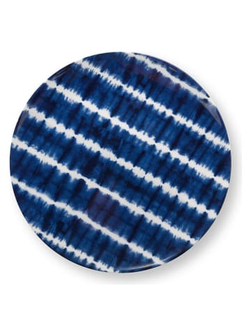 New Edition Podtalerz "Tie-Dye" w kolorze niebieskim - Ø 30 cm