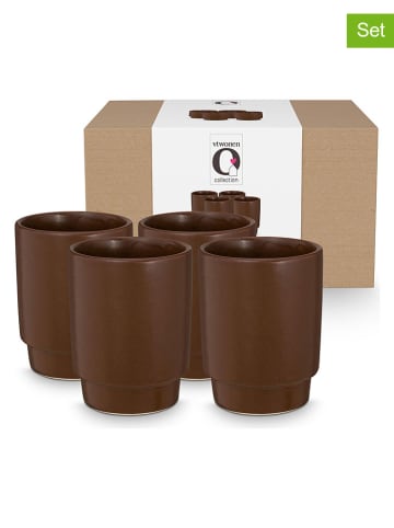 New Edition Kubki (4 szt.) w kolorze brązowym - 300 ml