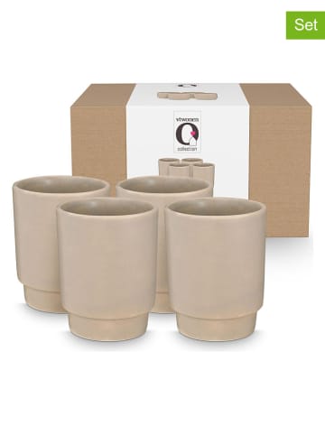 New Edition 4er-Set: Becher ''Flax'' in Beige - 300 ml