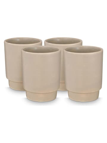 New Edition 4-delige set: bekers ''Flax'' beige - 300 ml