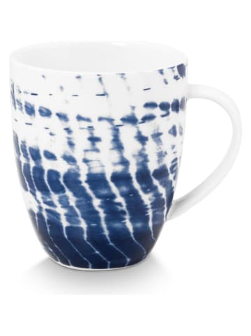 New Edition Kubek "Tie-Dye" w kolorze biało-niebieskim - 275 ml