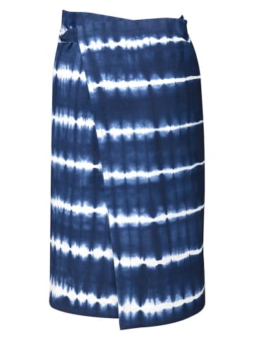 New Edition Półfartuch "Tie-Dye" w kolorze niebieskim - 91 x 93 cm