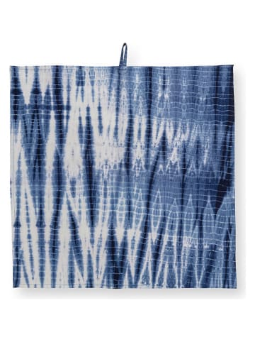 New Edition Ściereczki (2 szt.) "Tie-Dye" w kolorze niebieskim do naczyń - 60 x 60 cm