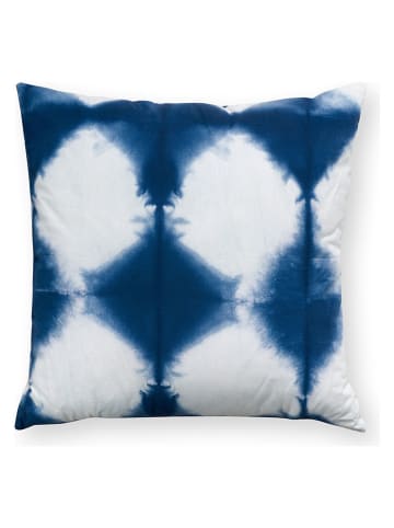 New Edition Kissen ''Tie-Dye'' in Blau/ Weiß - (L)50 x (B)50 cm