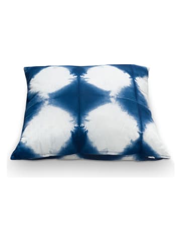 New Edition Kissen ''Tie-Dye'' in Blau/ Weiß - (L)50 x (B)50 cm