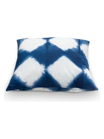New Edition Kissen ''Tie-Dye'' in Blau/ Weiß - (L)50 x (B)50 cm