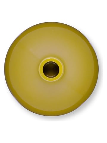 New Edition Świecznik w kolorze zielonym - wys. 24 x Ø 15 cm