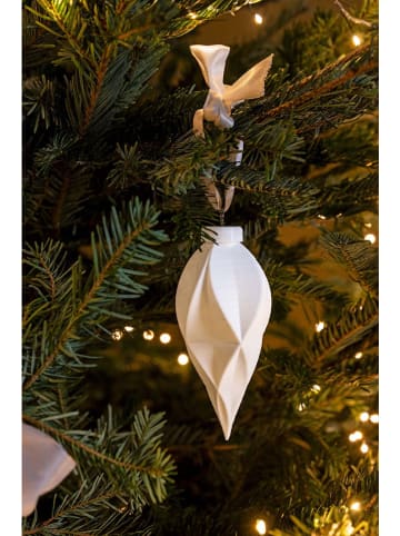 New Edition Christbaumornament in Weiß - (H)14 x Ø 6 cm