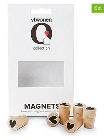 New Edition 5-delige set: magneten beige - (H)2,8 x Ø 2 cm