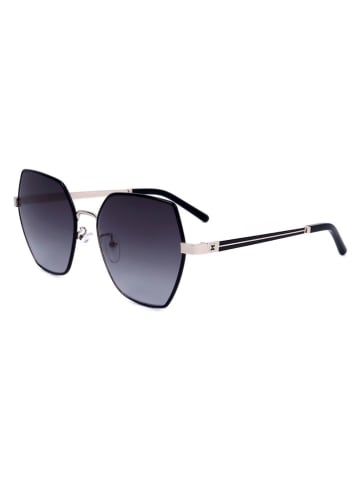 Escada Damen-Sonnenbrille in Schwarz-Silber/ Dunkelblau