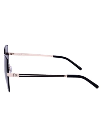 Escada Damen-Sonnenbrille in Schwarz-Silber/ Dunkelblau