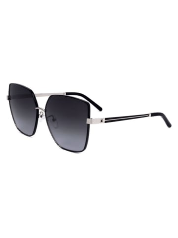 Escada Damen-Sonnenbrille in Schwarz-Silber/ Dunkelblau