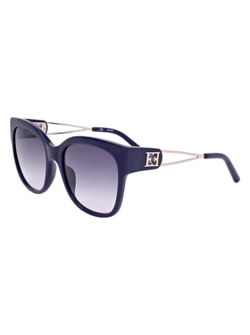 Escada Damen-Sonnenbrille in Dunkelblau-Gold/ Blau