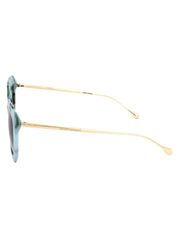 ISABEL MARANT ÉTOILE Damskie okulary przeciwsłoneczne w kolorze złoto-turkusowo-zielonym