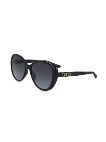 Jimmy Choo Damen-Sonnenbrille in Schwarz/ Dunkelblau