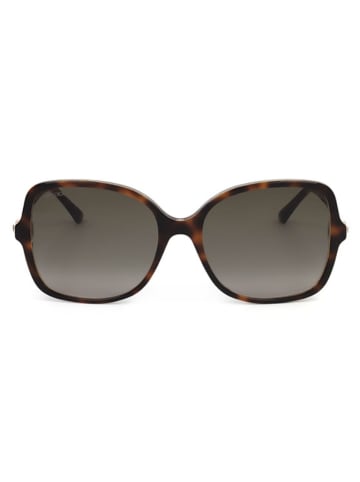 Jimmy Choo Damskie okulary przeciwsłoneczne w kolorze brązowym