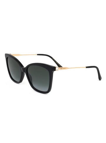 Jimmy Choo Damen-Sonnenbrille in Schwarz/ Gold
