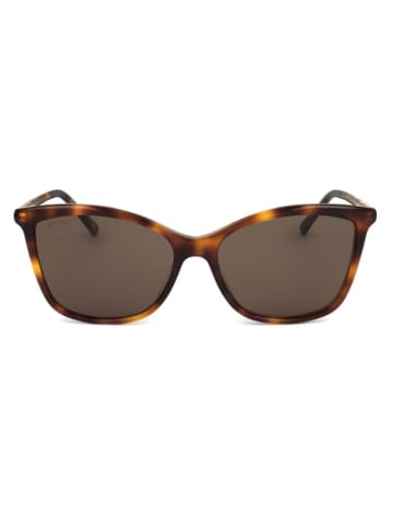 Jimmy Choo Damen-Sonnenbrille in Gold/ Braun