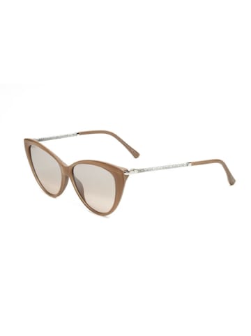 Jimmy Choo Damen-Sonnenbrille in Hellbraun/ Grau