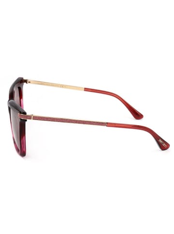 Jimmy Choo Damskie okulary przeciwsłoneczne w kolorze czerwonym