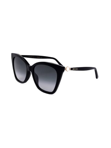 Jimmy Choo Damen-Sonnenbrille in Schwarz/ Dunkelblau