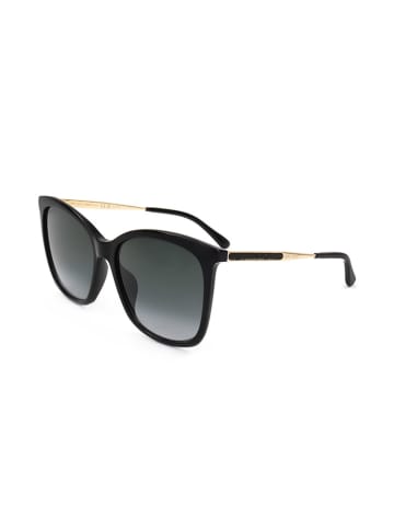 Jimmy Choo Damen-Sonnenbrille in Schwarz-Gold/ Dunkelblau