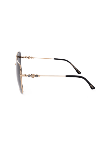 Jimmy Choo Damen-Sonnenbrille in Gold/ Schwarz