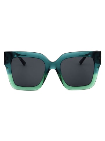 Jimmy Choo Damskie okulary przeciwsłoneczne w kolorze granatowo-zielonym