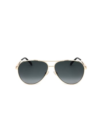 Jimmy Choo Damen-Sonnenbrille in Gold/ Schwarz