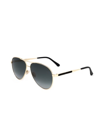 Jimmy Choo Damen-Sonnenbrille in Gold/ Schwarz