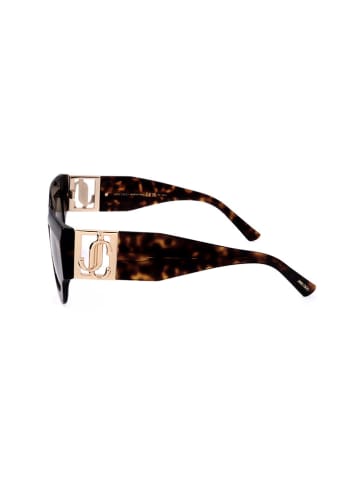 Jimmy Choo Damskie okulary przeciwsłoneczne w kolorze jasnobrązowo-czarnym