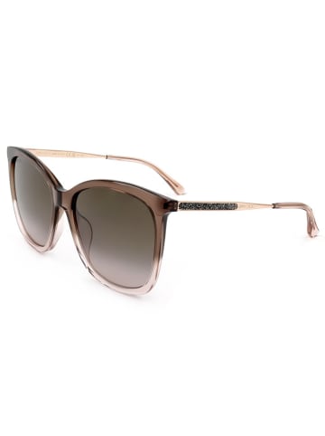 Jimmy Choo Damen-Sonnenbrille in Braun/ Gold
