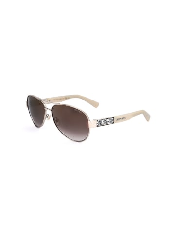Jimmy Choo Damen-Sonnenbrille in Gold/ Hellbraun