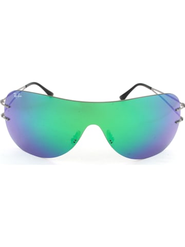 Ray Ban Damskie okulary przeciwsłoneczne w kolorze srebrno-zielono-fioletowym