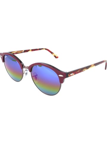 Ray Ban Okulary przeciwsłoneczne unisex w kolorze ciemnofioletowo-żółtym