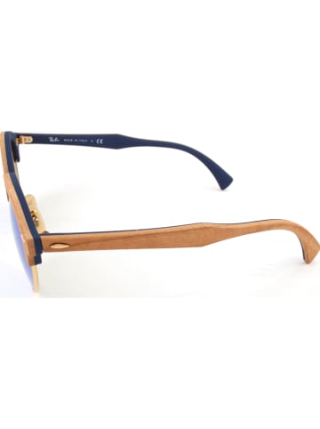 Ray Ban Damen-Sonnenbrille in Hellbraun/ Blau